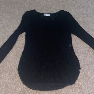 Black Long Sleeve Top